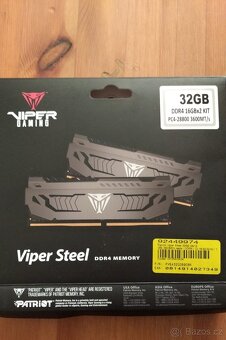 Prodám tyto paměti Patriot ddr4 2x16.3600Mhz - 5