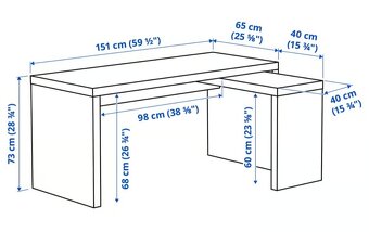 IKEA stůl s výsuvnou deskou Nový super cena - 5