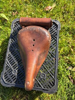 Originální kožené sedlo na kolo - 5