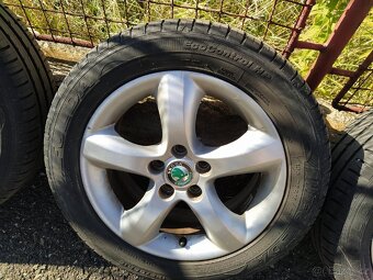 ALU kola Škoda R15 + Letní Pneumatiky 195/65 R15 - 5
