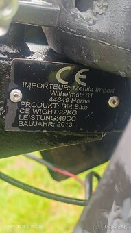 Dirtbike Motorka 49ccm - 5