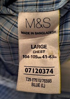 Pánská kostičkovaná košile M&S Man/L/2x61cm - 5