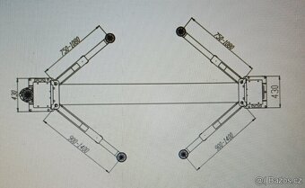 Dvousloupový hydraulický zvedák, zdviž BOR4200 4200 kg ,2025 - 5