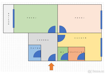 Prodám byt 2+1/L v OV, Mojžíř - Ústí nad Labem - 5