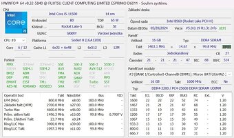 Fujitsu Esprimo D6011 sff, I5-11500, 16GB, 256GB SSD, W11 - 5