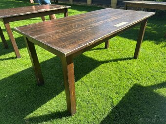 Židle TON, masivní stoly a lavice ze smrkového dřeva - 5