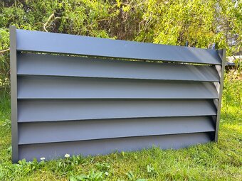 Hliníkový plot, hliníková zástěna do pergoly - 5