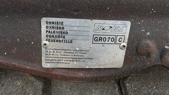 Zahradní přenosné ohniště / krb Ocelovo-litinové Nové - 5