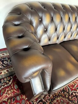 ,kožená pohovka originál Chesterfield, 4673 - 5