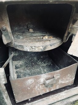 Kamna Klub 7 – plechová kamna na uhlí, funkční - 5