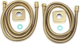 Nový sprchový set. Barva zlatá.9”9” - 5