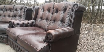 Kožená sedací souprava 3+2 CHESTERFIELD - 5