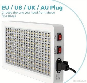 Plně spektrální světlo pro rostliny s LED diodami, UV & IR - 5
