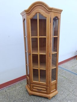 Rustikální vitrína, nábytek z masívu - 5
