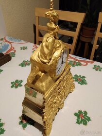 Starožitné krbové hodiny - 5