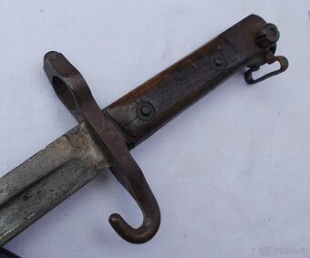 R.U. bodák, bajonet Mannlicher M95 s muškou. - 5