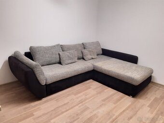 Rohová rozkládací sedací souprava - 5