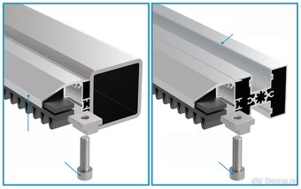 hřeben posuvné brány - 5