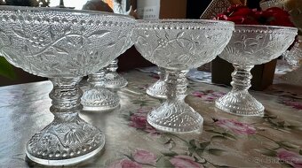 Cibulák sklo (od P.Pánka) retro Cechoslovakia 6+6+6 - 5