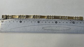 Pánský náramek zlatý , pěkný vzor , plný 23,66g - 5