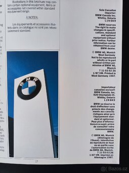 BMW E30 M3 1987 BROŽURA KATALOG - 5