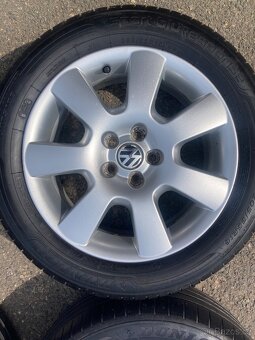 Alu 5x100 r16,Vw,Škoda,letni 205/55 r16 - 5