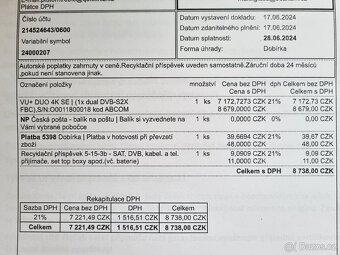 VU+ DUO 4K SE 1x Dual FBC S2X tuner - 5