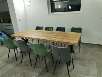 Dubový masivní stůl 240x100 cm kuchyňský stůl - 5