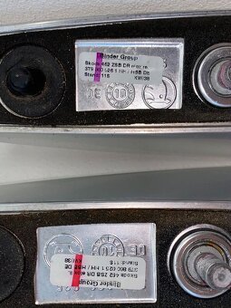 Hagusy chromové 3T9860025 3T9860026 Škoda Superb 2 kombi 08 - 5