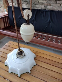 Starožitné závěsné svítidlo Art Deco - 5