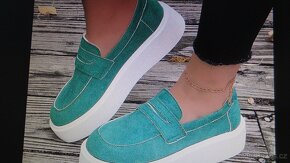 Dámské NOVÉ zelené boty vel.39-40 - 5