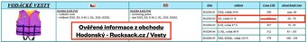 Plovací vesta XS, vztlak 61 N dětská Hodonský - 5