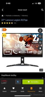 Herní monitor Lenovo Legion - 5