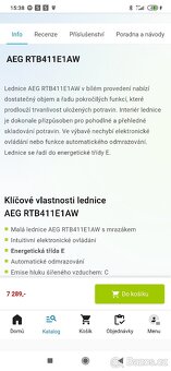 Malá lednice s mrazákem AEG - 5