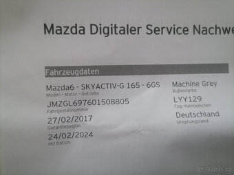 Mazda 6 2.0i 121kw R2017-68000kmSportNAKAMAkameraNaviXenon - 5