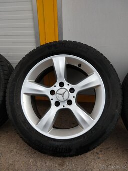 Mercedes benz originál ALU sada 16" dvourozměr W203 atd - 5
