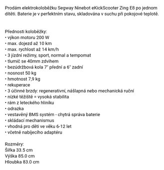 Segway Zing E8 - dětská elektro - 5