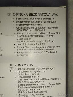 nepoužitá pc bezdrátová myš - 5