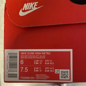 Nike Dunk High Retro vel.38,5 - 5