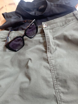 Set KHAKI SUKNĚ+ČERNÉ TRIKO+BRÝLE RELAX - 5
