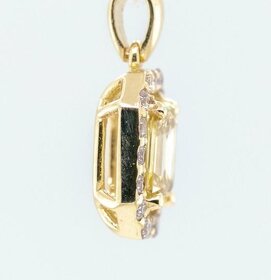 Krásný 14K přívěšek s diamanty 0,92ct - certifikát AIG - 5