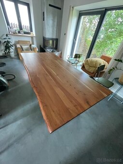 Jídelní stůl 180x90, akáciové dřevo a kov - 5