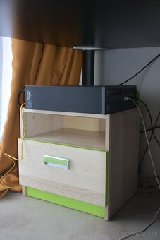 dětský pokoj Lorento - psací stůl, regál, skříň, polička 5ks - 5