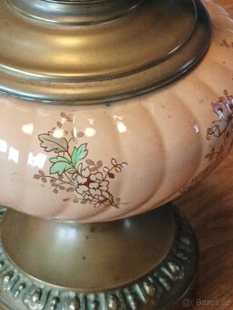 SECESNÍ PORCELÁNOVÁ PETROLEJKA EHRICH & GRAETZ 19. STOL. - 5