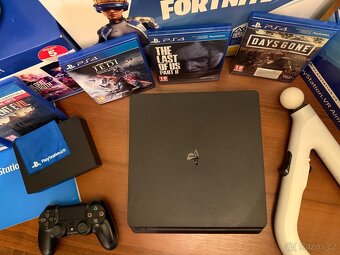 PS 4 Slim 500GB + VR 2V + Aim Controller - 5