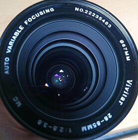 Vivitar Variable Focusing 28-85mm 1:2.8-3.8 na Minolta MD - 5