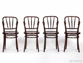 Bukové židle s dřevěnými sedáky, 4 ks. - 5