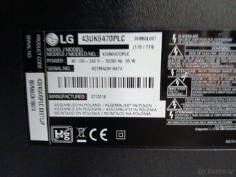 LG 43UK6470plc,108cm,Ultra HD-4K,DVB-T2,Smart+Wifi - 5