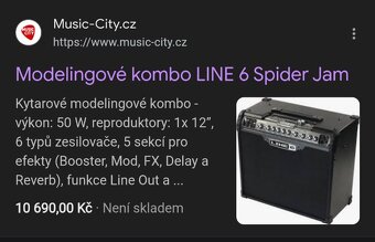 Modelingové Kytarové kombo line6 Spider jam 75w - 5