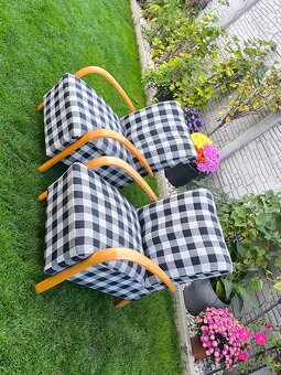 Prodám dva starožitná křesla HALABALA - 5